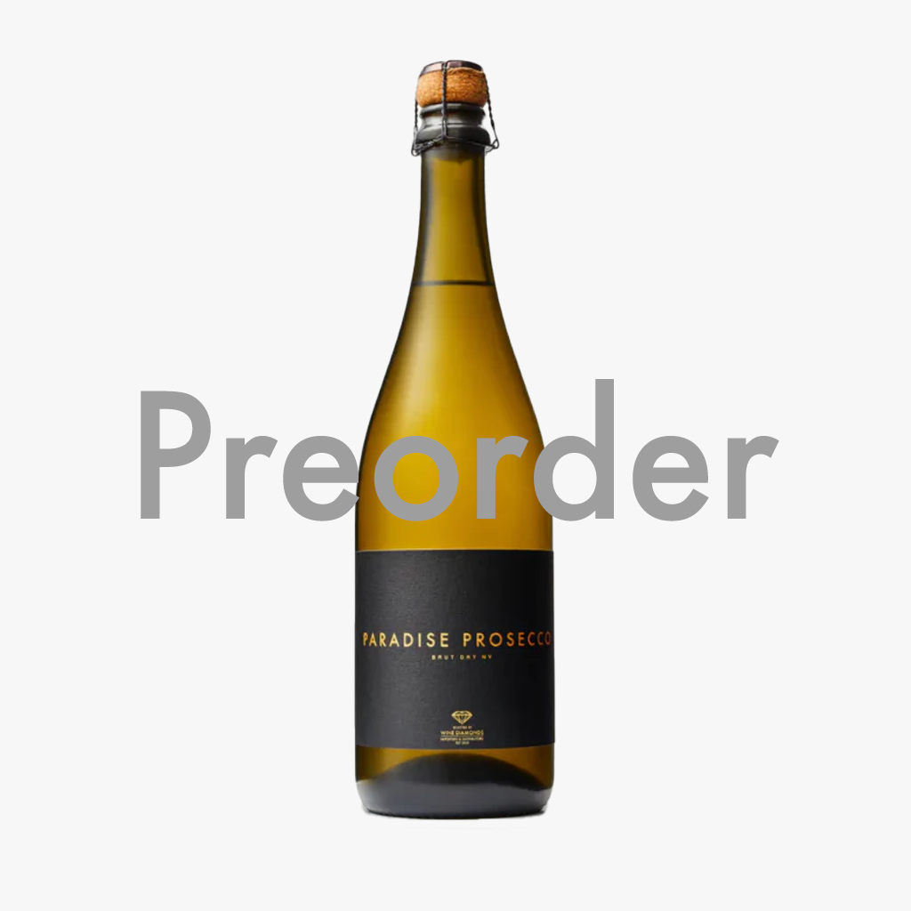 Paradise Prosecco 'Black Label' Brut Dry NV - Case of 12 Pre-order Deal